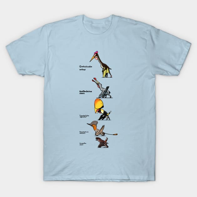 Pterosaurs T-Shirt by DenerDPaleoarts
